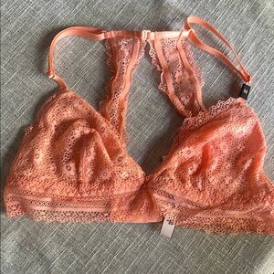 Victoria’s Secret Lace Bralette in Coral. Size M. Never worn!